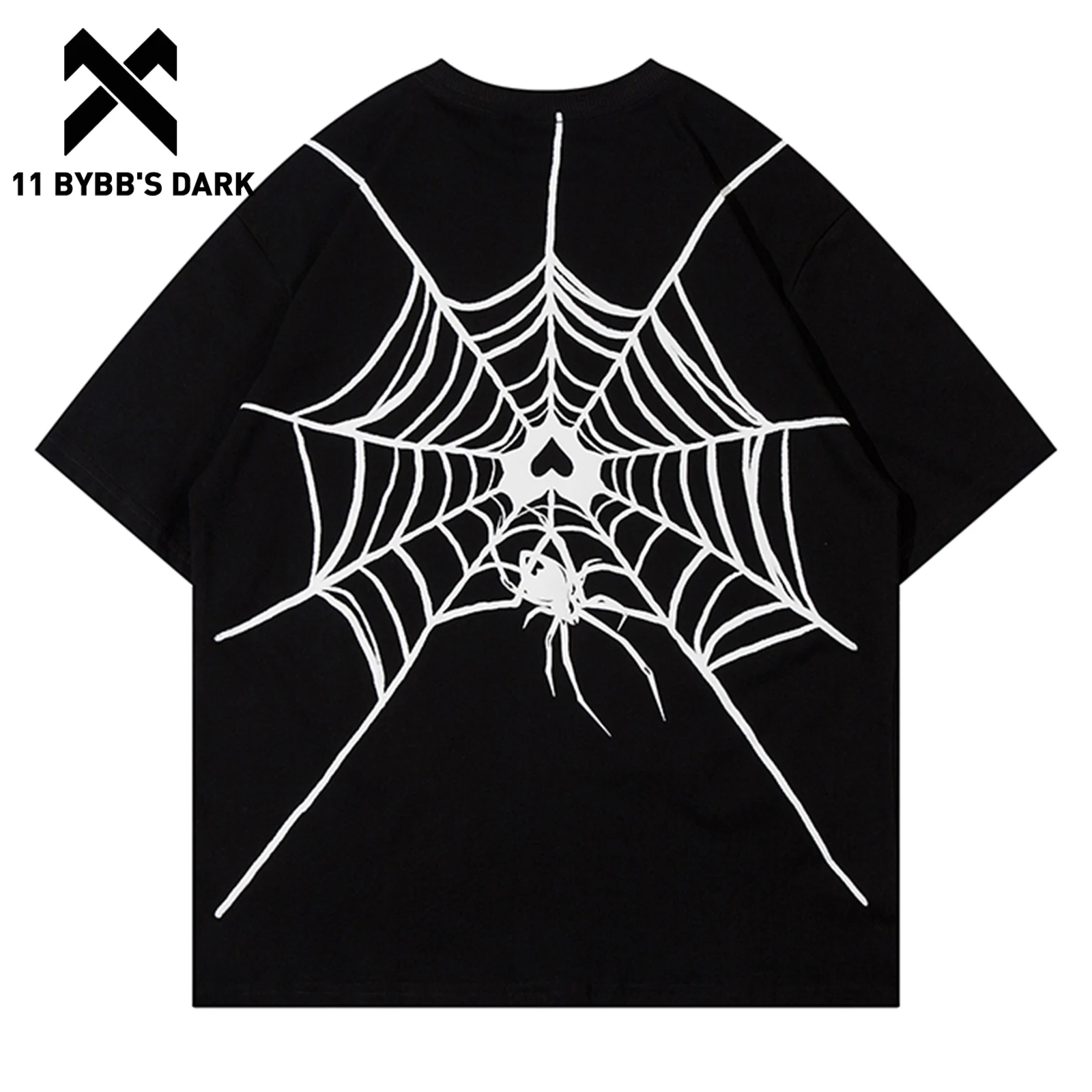 

11 BYBB'S DARK Black/Pink Cotton Tee 2023 New Simple Casual Short Sleeves Summer Outdoor Loose T-shirt Men Women Harajuku Tees