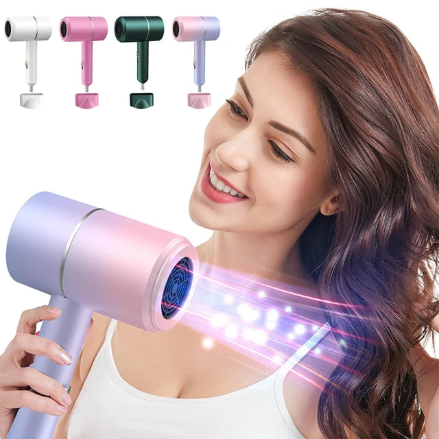Professional Hair Dryer Blue Light Negative Ion Blow Dryer Heating And Cooling High Power Electric Dryer For Hair Household