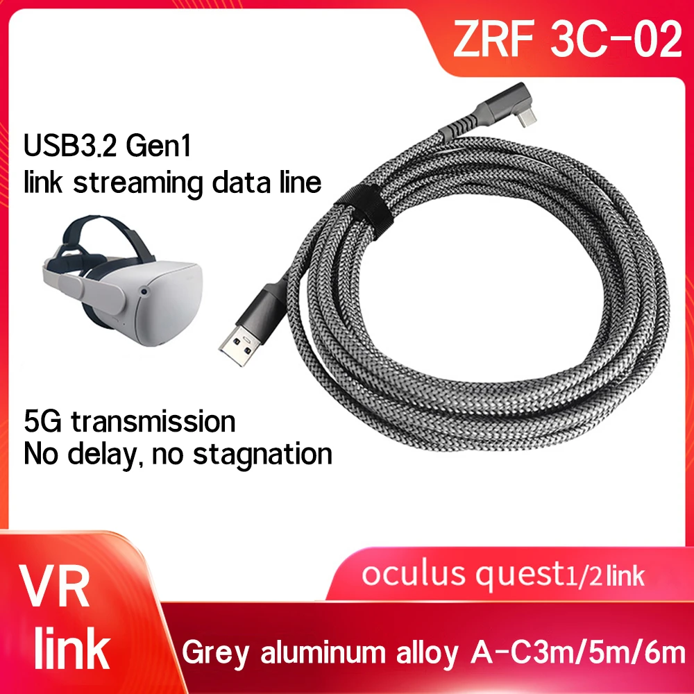 For Oculus Quest 2 Link Cable 5/6/7M USB 3.0 Quick Charge Cables for Quest2 VR Data Transfer Fast Charges VR Headset Accessories