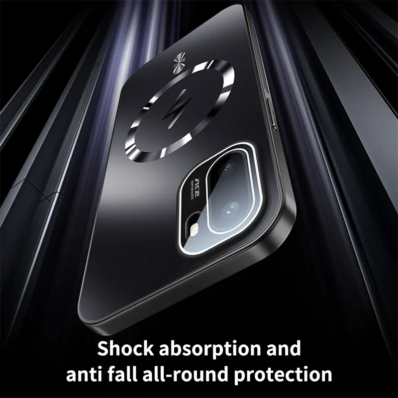 New AG Matte Lightning Magnetic Hard Shell Shockproof Bumper Case