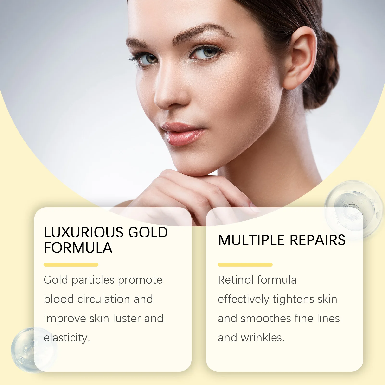 24k Gold Eye Patches Fade Fine Line Eye Bags Anti-Puffiness Dark Circle Remover Moisturize Nourish Retinol Collagen Lifting Mask 4