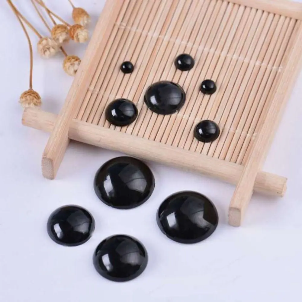 1 Box Round Doll Round Flat Black Eyes Flat Handmade Doll Plastic Safety Eyes DIY 3-12MM Doll Eyes Amigurumi Kids Toys