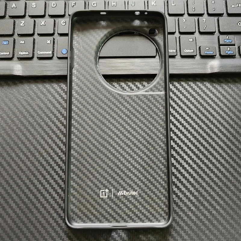 Original Case For OnePlus 12 Case Carbon Sandstone Black Wood Bumper Karbon Protective Cover Case For One Plus 12 5G OPO 6