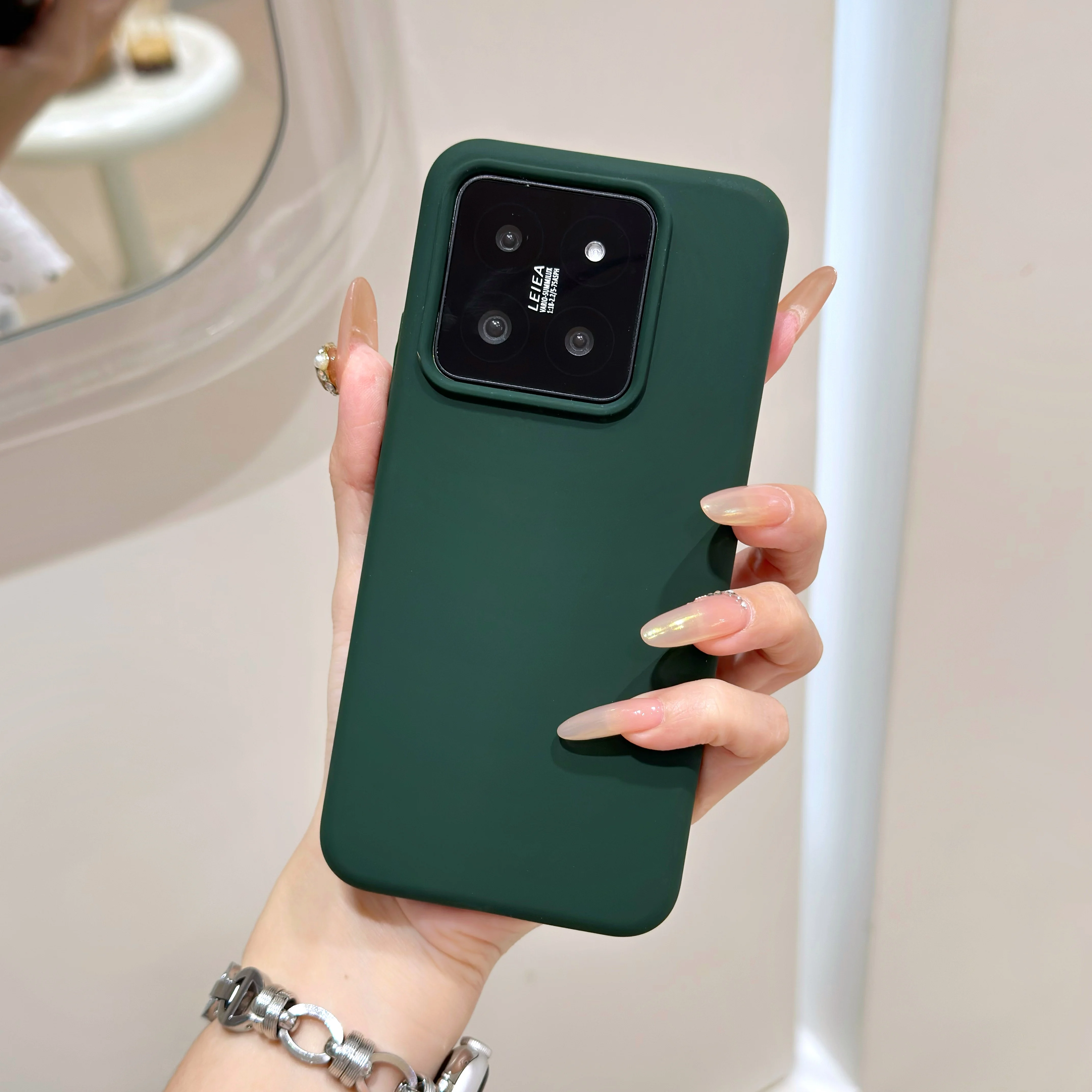 Candy Color Liquid Silicone Bumper Phone Case - Original Matte Shockproof Soft Back Cover