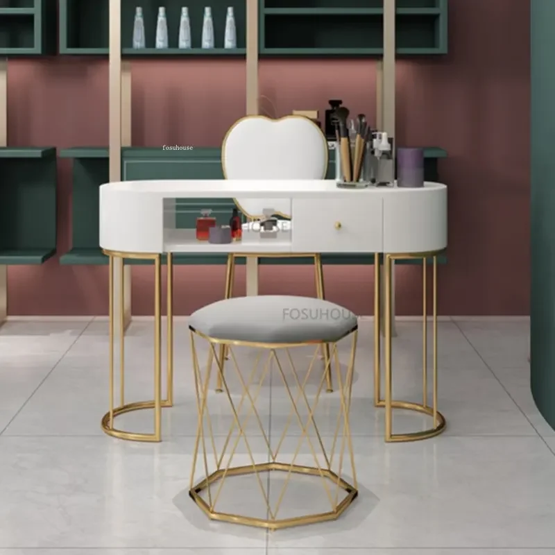 Nordic Wrought Iron Nail Tables For Commercial Furniture Manicure Table Creative Light Luxury Economical Upscale Mesa Manicura