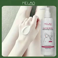 Crème éclaircissante pour le visage et le corps MELAO, lotion hydratante éclaircissante à base d'extraits végétaux, atténue les taches brunes et unifie le teint pour le visage et le corps entier 1