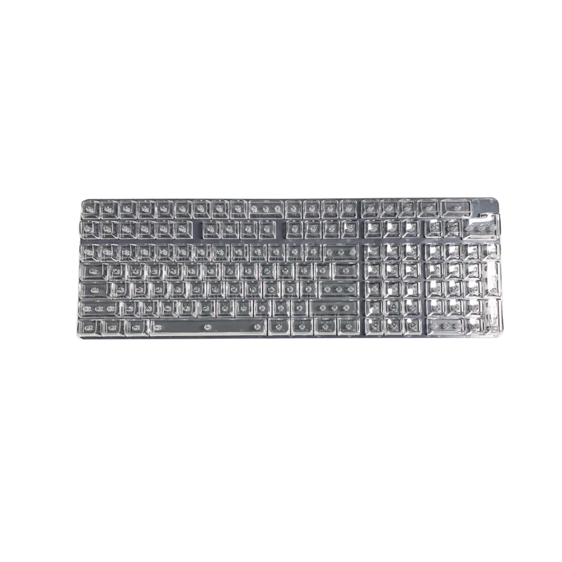 Transparente em Branco Backlit Keycaps para Teclado Mecânico Interruptor mx 132 Chaves Cristal pc Gaming Universal Keycap Faça Você Mesmo Custom Keys - Imagem 4