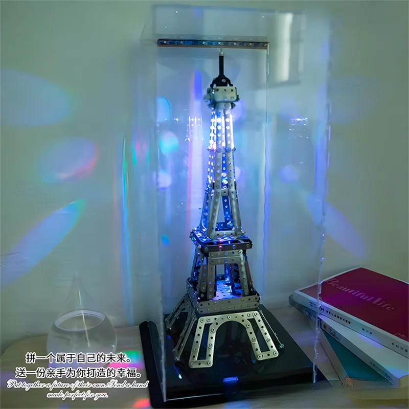 Creative Metal Block Assembly Model Metal Tower High difficulty Building 3D Puzzle Decoration for Adults and Children Toy Gifts
