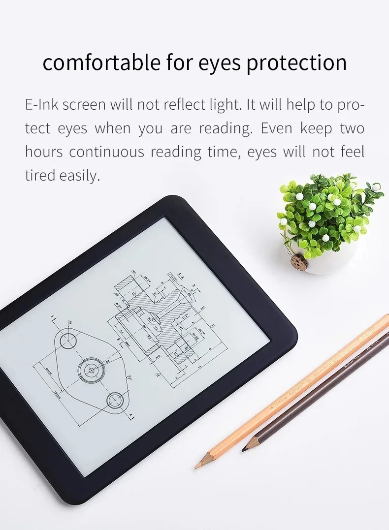 Onyx Book New E-book Reader 7.8 Inch Touch Screen 16GB 2GB RAM Android WiFi Bluetooth Audio E-Ink 3200mAh Battery