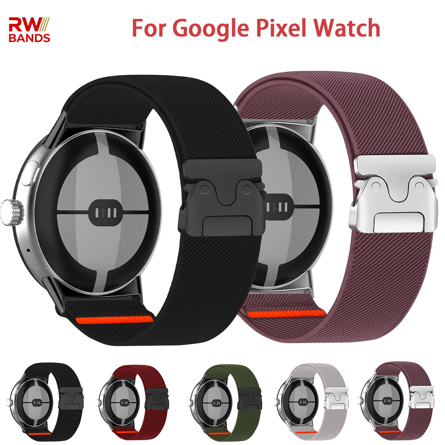Parachute Belt Sport Nylon Elastic Bracelet Strap for Pixel Watch Accessories