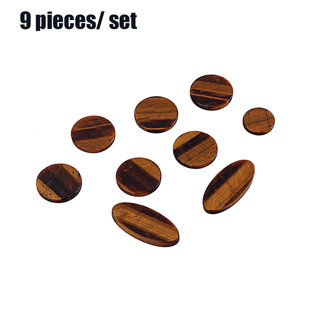 

9 Pieces Sax Key Buttons Inlays Saxophone Instrument Decoration Accessory