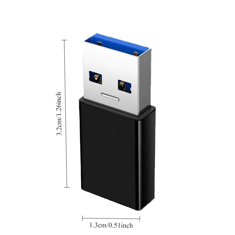 USB C to USB 3.0 Female Adapter Set (4-Pack)
