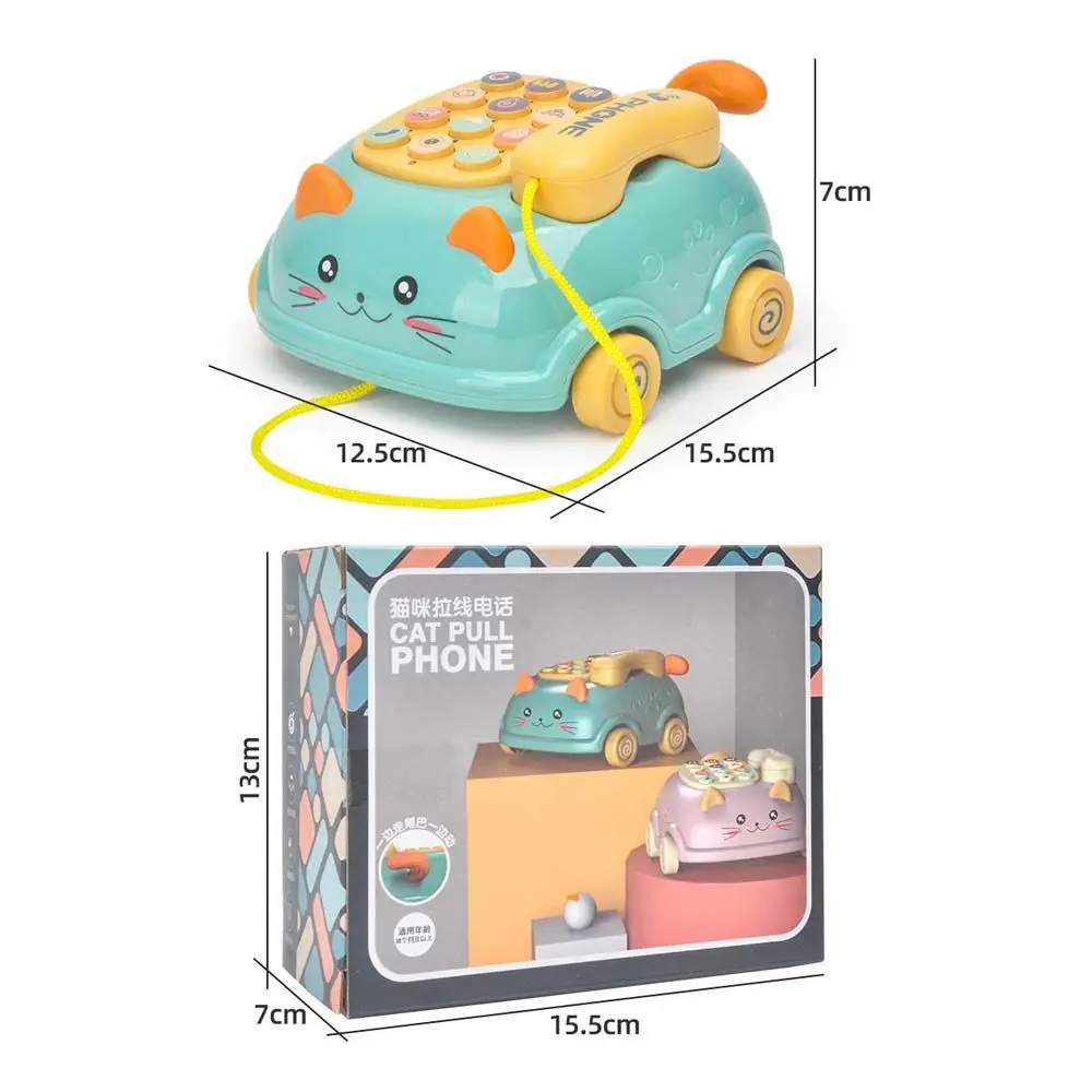 Machine Early Education With Music Sound Light Emulated Telephone Toys Telephone Toy Pretend Play Toy Simulation Landline Phone images - 6