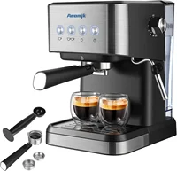 Coffee Maker Machine 1.5L Espresso Machine 20 Bar Cappuccino Latte Coffee Maker Milk Frother 1