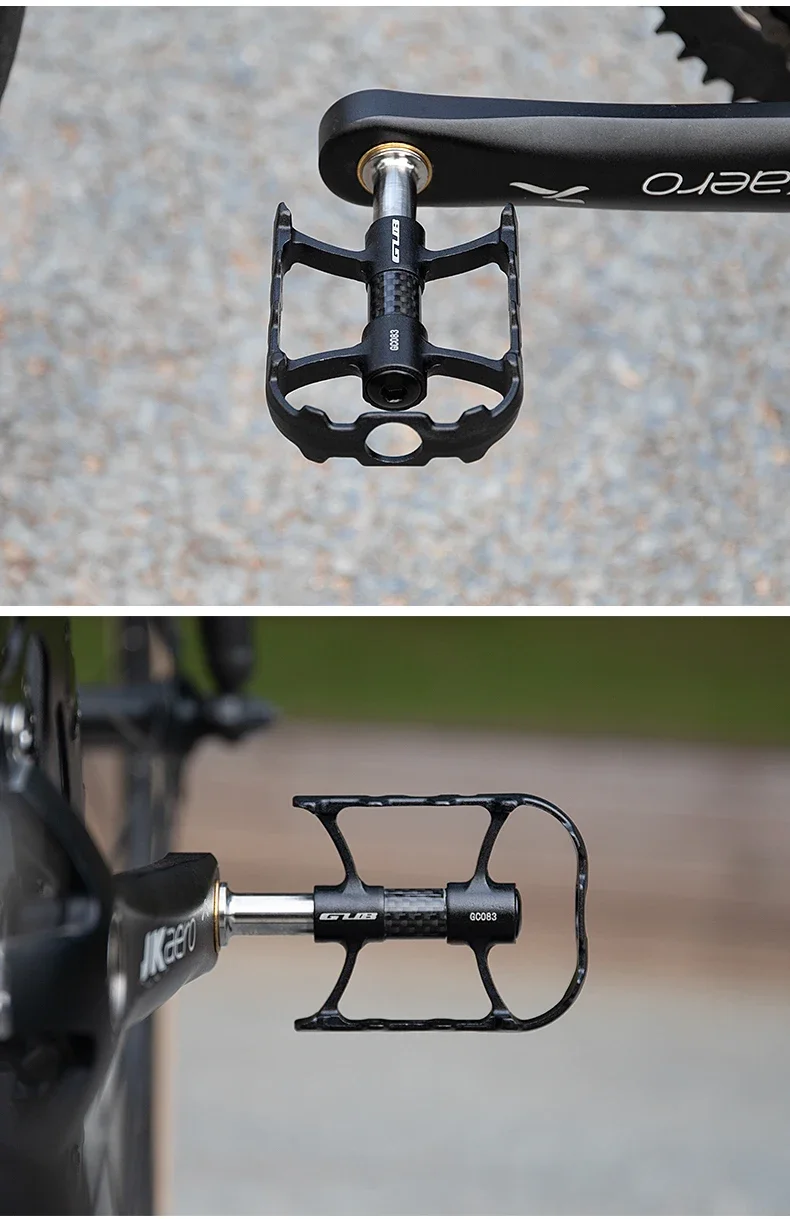 GUB GC083 Fahrrad Ultraleichtes Doppellager Aluminiumlegierung Pedal MTB/Rennrad/Klapprad Titan-Achsen-Pedale Leichtgewichtige Pedale – Detail 16