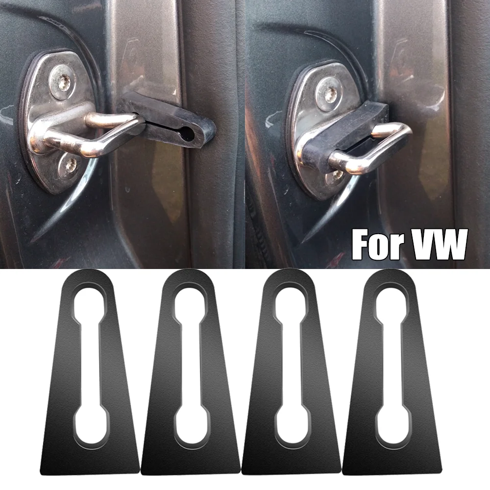 Car Door Lock Sound Deadener Damper Buffer Cushion Pad For VW Tiguan Touran Polo T5 Bora Caddy Jetta Passat Golf Mk4 MK5 MK6 MK7 car door lock damper car interior accessories car sound deadener car exterior accessories car door protection pad