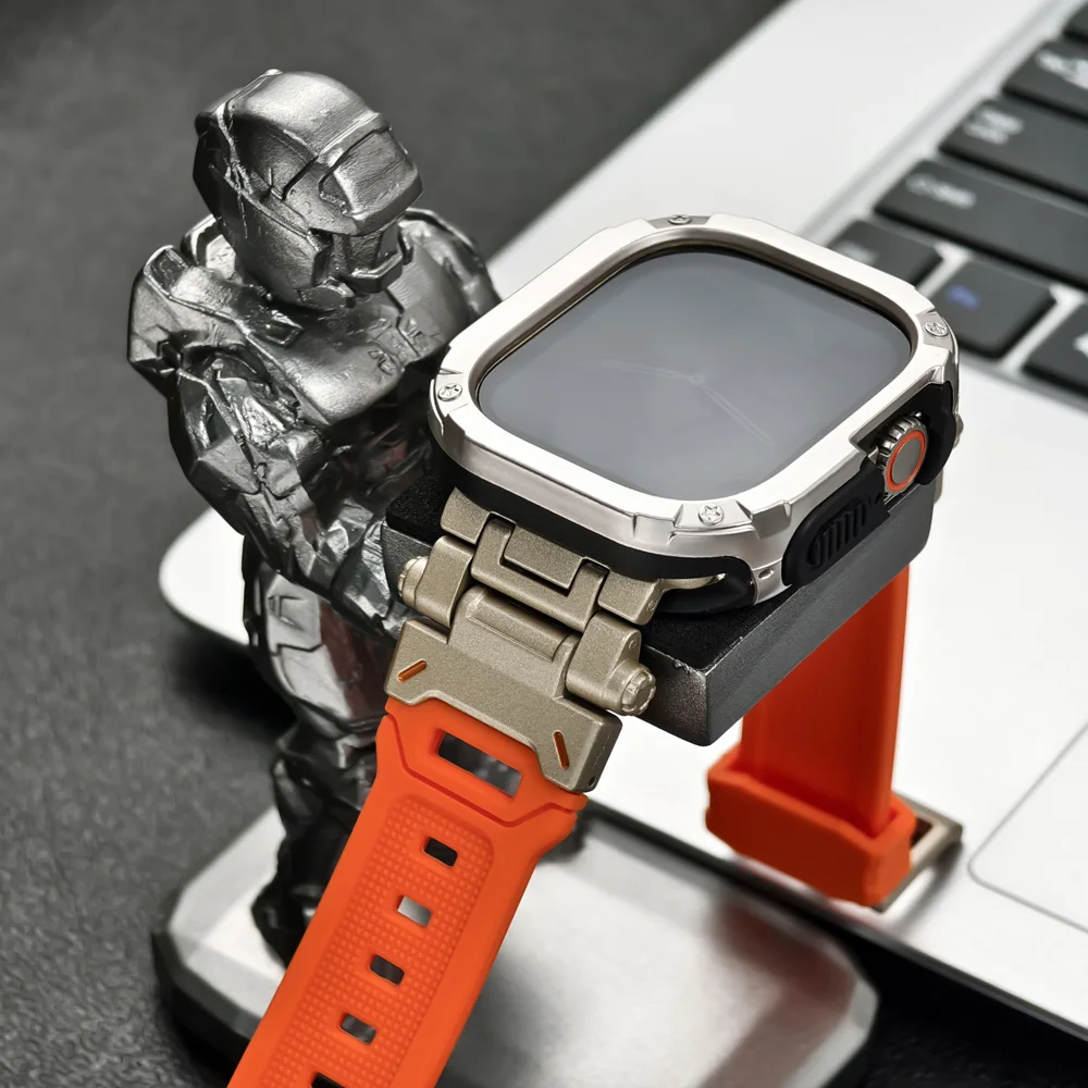 Premium Silicone Strap and TPU Protector Case