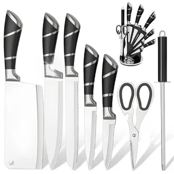 9-Piece Stainless Steel Knife Set 1