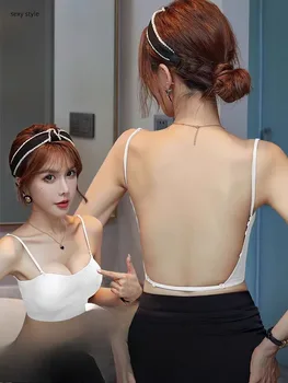 MOYISU Beach Backless Bralette | Summer Invisible Strapless Bra | Small Bust Enhancer & No Marks Breathable Anti-Exposure Design 1