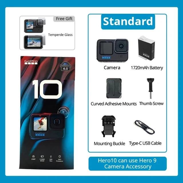 GoPro Hero 10 （GoPro（ゴープロ） HERO10 BLACK｜5.3Kビデオに対応 