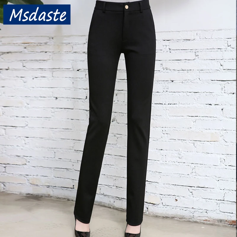 

Pants for Women Workwear Formal High Waist Lady Straight Trousers Pantalones De Mujer Office Suits Trouser Plus Size Woman Pants