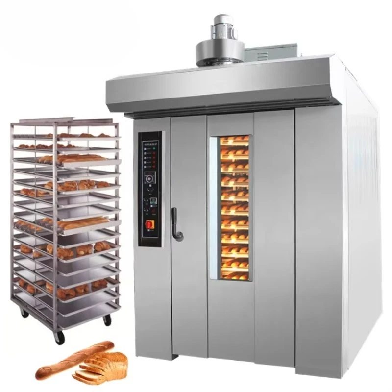 Four rotatif industriel à gaz, diesel ou électrique pour boulangerie, vente de fours à pain commerciaux, 8, 16, 32, 64 plateaux, four rotatif à étagères