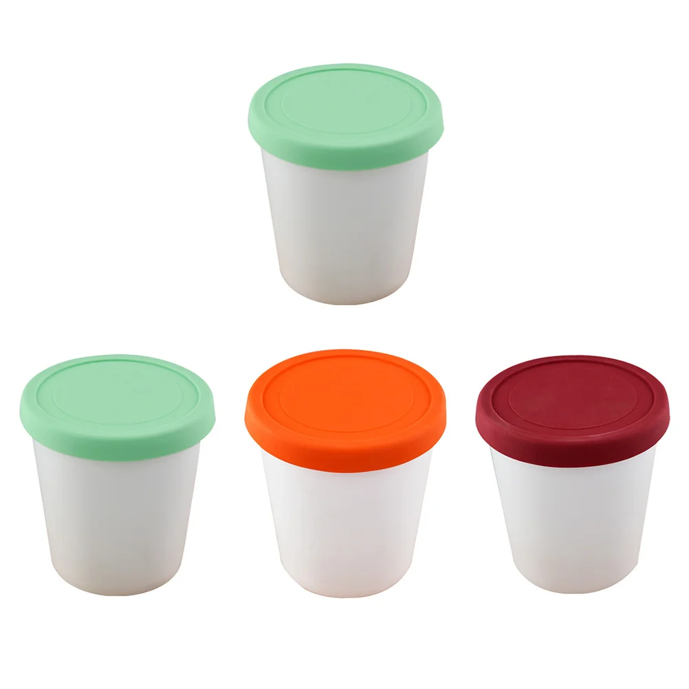 

Ice Cream Cup Container Packing Bottles Food Cups PP Storage Dessert Freezer Containers Pudding
