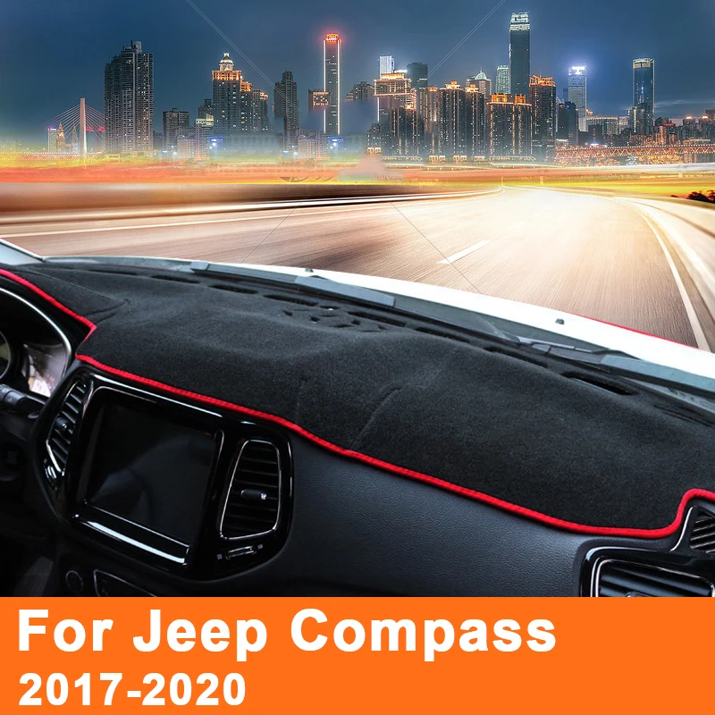 

Коврик для приборной панели, чехол для приборной панели, Солнцезащитный ковер для приборной панели, ковер для Jeep compass 2014, 2015, 2016, 2017, 2018, 2019, 2020