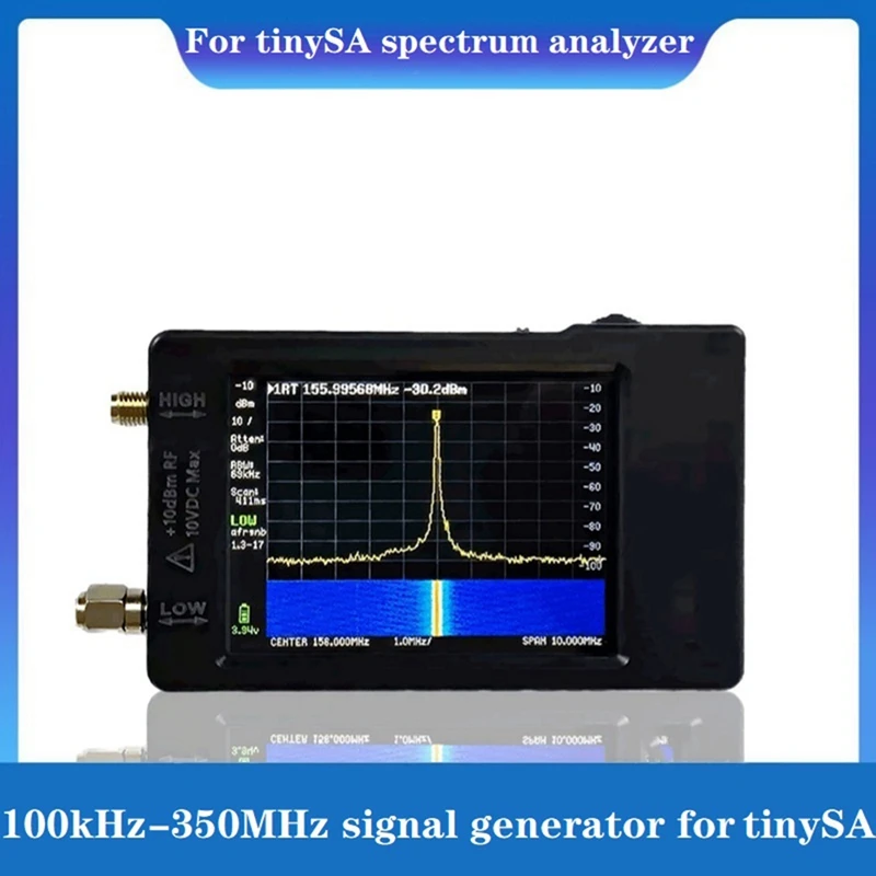 

For Tinysa 2.8 Inch Hand-Held Spectrum Analyzer 100Khz-350Mhz High-Precision Signal Generator Supporting PC Connection