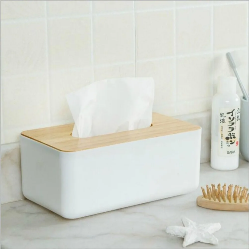 Portable Tissue Box Holder With Lid Removable Tissue Box Mini Tissue Storage Tube Holder Storage Box Desktop Napkin Organizer 4