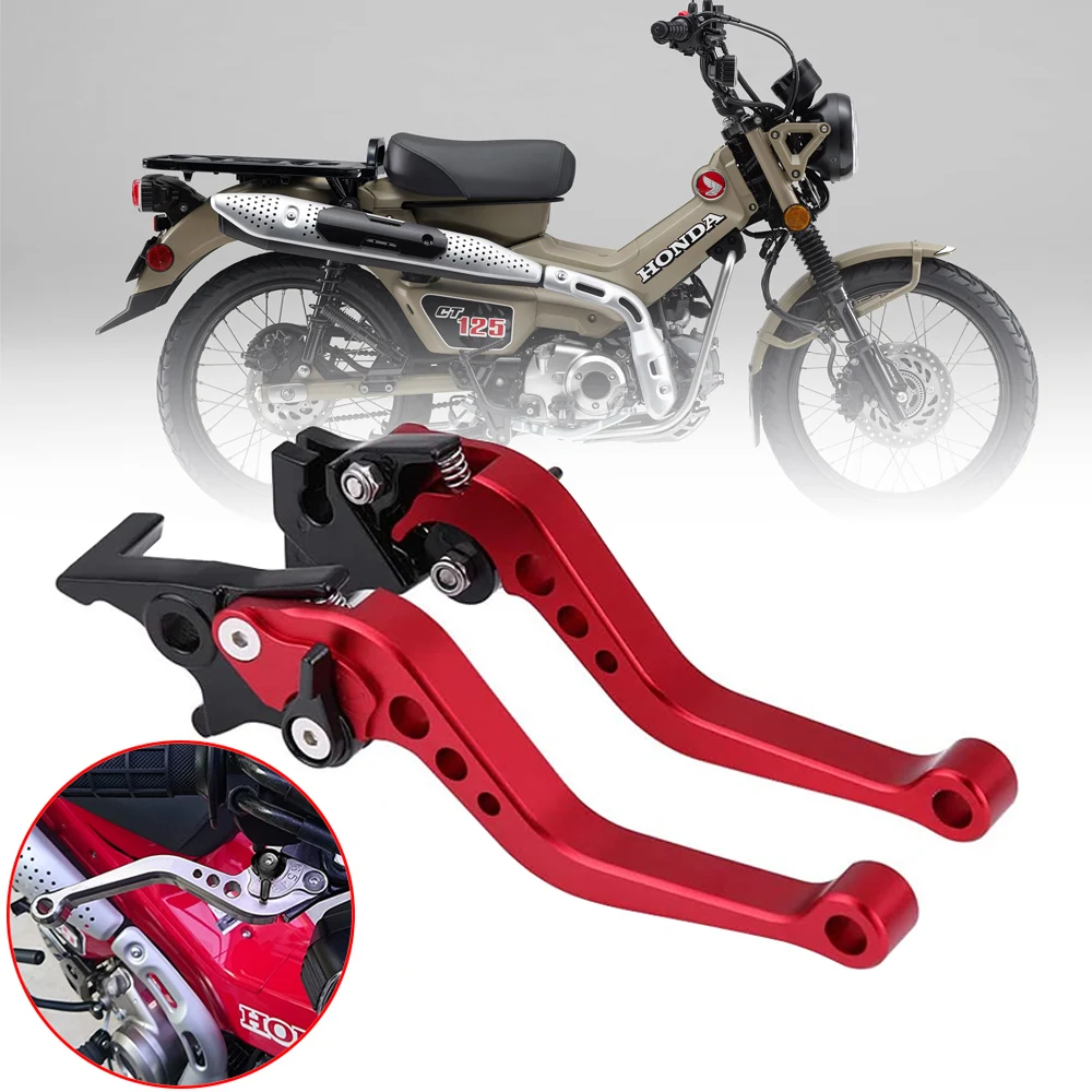 For CT125 Hunter Cub CNC Motorcycle Clutch Drum Brake Lever Handle Motorbike Modification 1 Pair Alloy Motorcycle Br