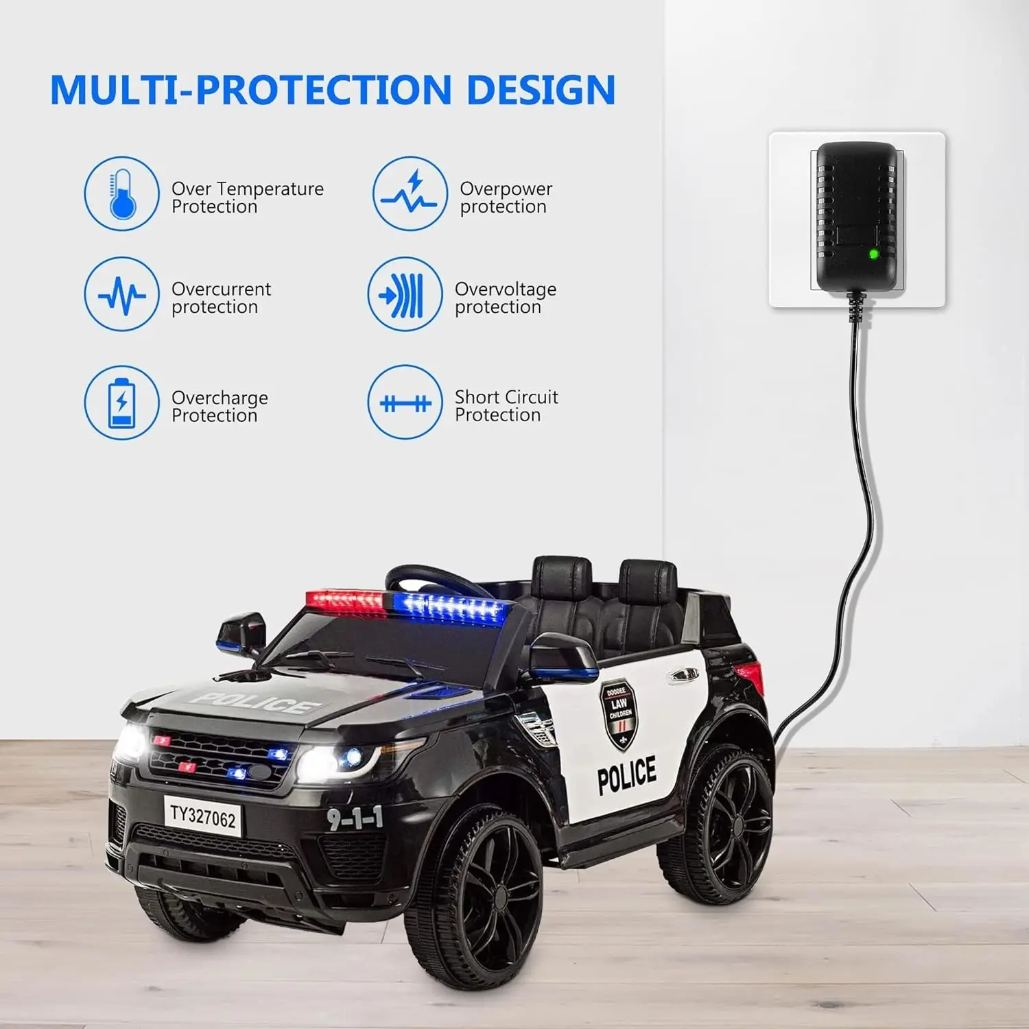 Universal 12V 1A Electric Scooter Charger & Power Supply Adapter