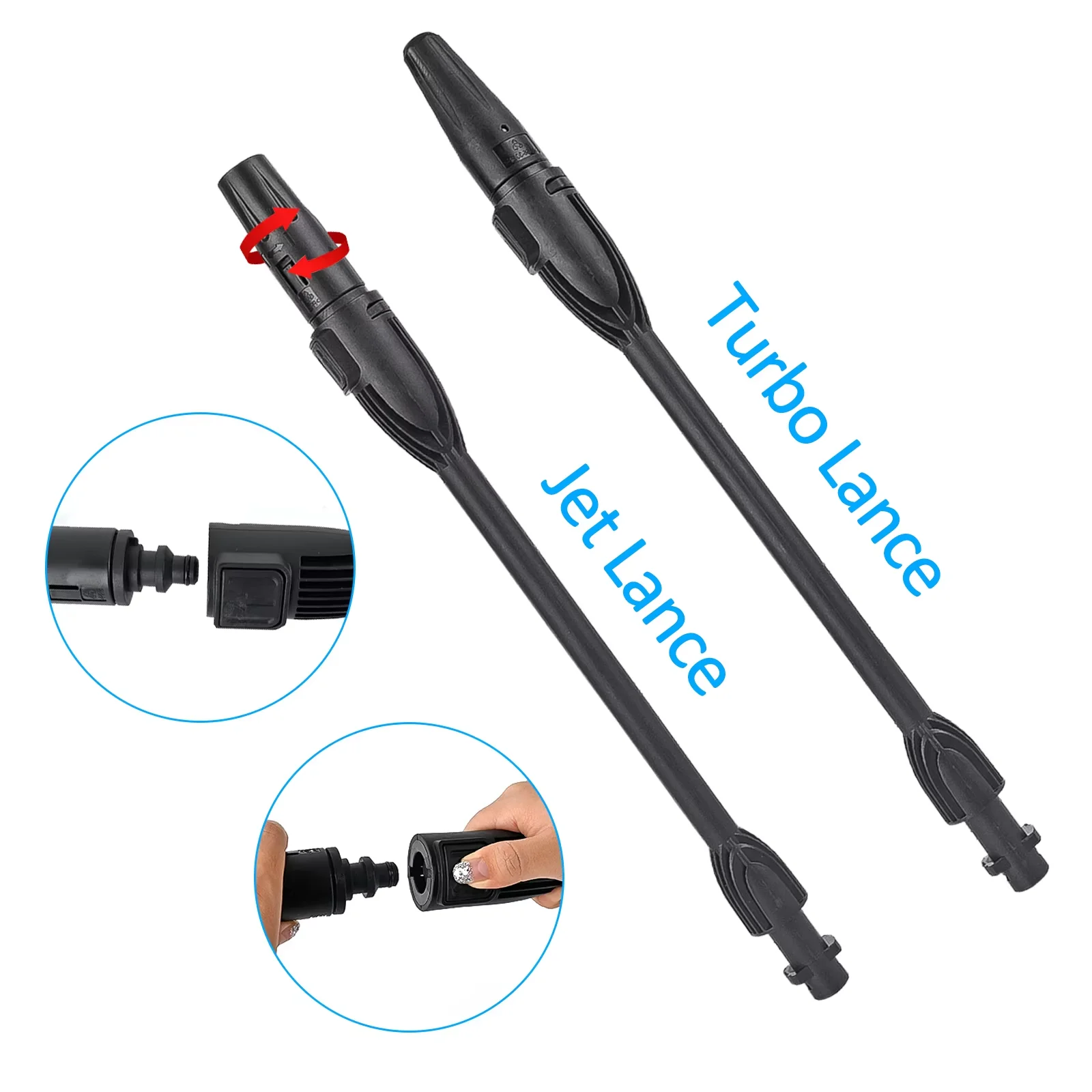 교체용 고압 세척기 건 자동차 세척 물 분사 건 랜스 노즐 팁 피스톨 랜스 완드 노즐 카처 K2K7용