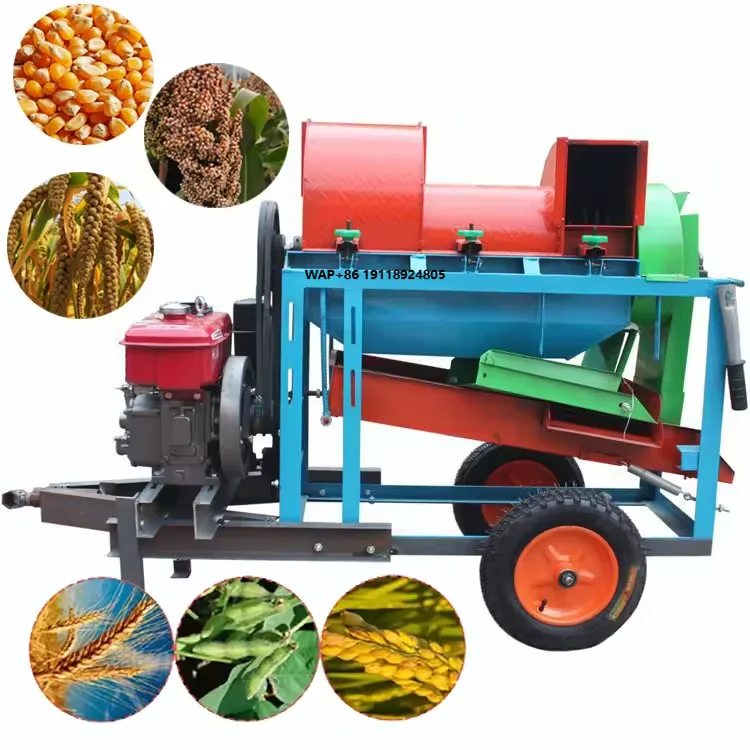 Multi-functional Peeling and Threshing Integrated Machine, Corn and Soybean Peeling and Threshing Machine for Farms