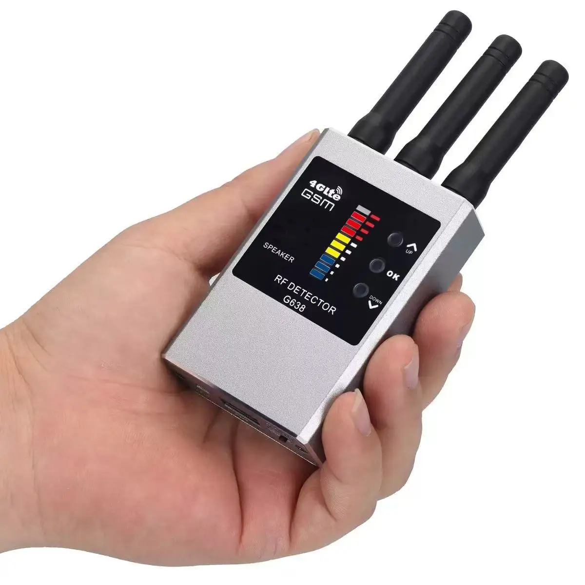 Portable RF Bug Detector Wifi Hidden Camera Finder Anti-Spy Listen Sweeper cell phone bugs wireless listening device GPS tracker