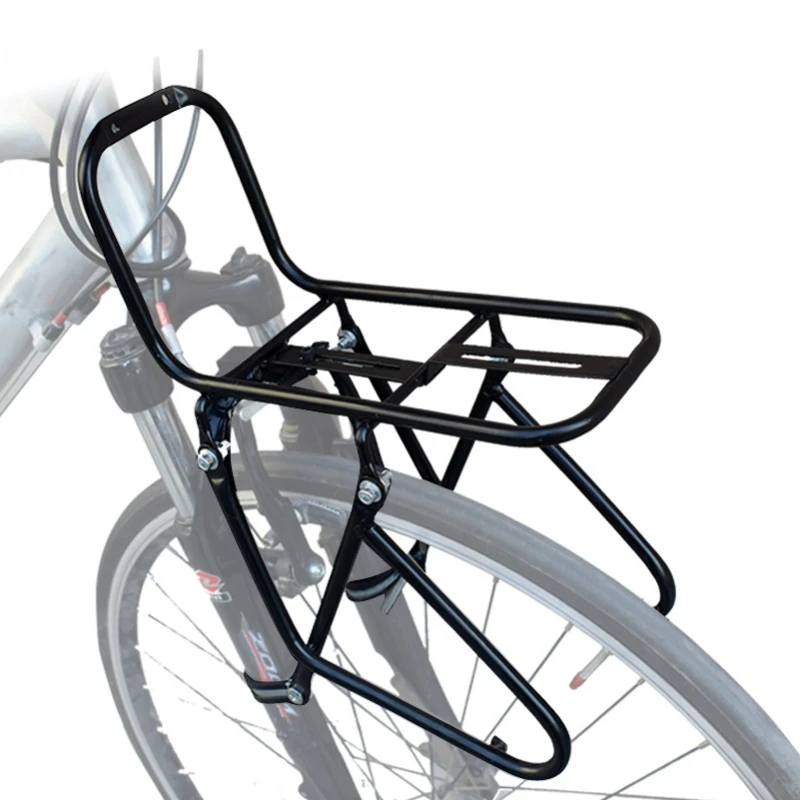 Bicycle Front Rack Aluminum Alloy Bike Luggage Shelf Carrier Panniers Bracket 