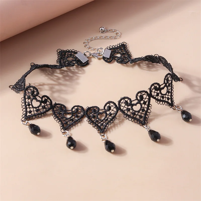 Collana girocollo in velluto nero per donna Collane sexy in pizzo