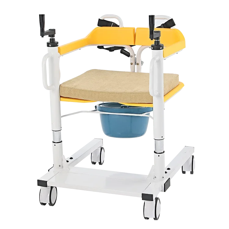 home care equipment patient transfer lift chair Manual Crank Lift Transfer Chair 5