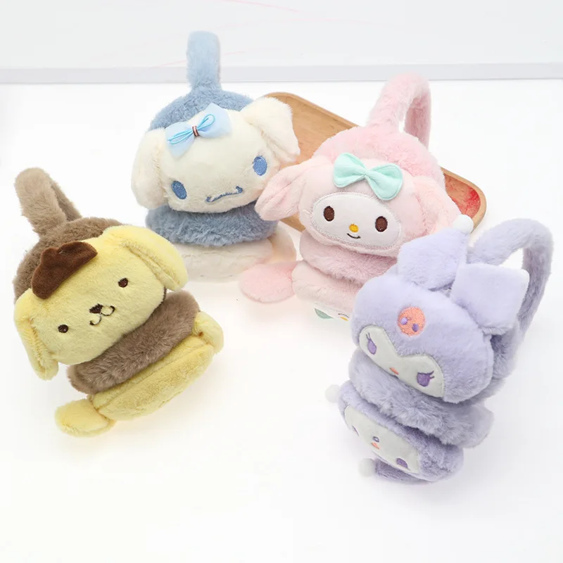 

Kawaii Sanrio Anime Pompompurin Earmuffs Cinnamoroll Cute Cartoon My Melody Stay Warm Kuromi Fashions Artistic Children's Gifts