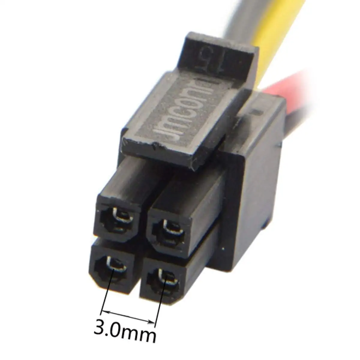1PCS/5PCS/10PCS ATX Molex 마이크로 맞춤 피치 3.0mm 4Pin 남성-개방형 와이어 전원 어댑터 케이블 20cm 20AWG UL1007