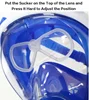 Snorkeling Myopia Goggles are Equipped with All-dry Breathing Tube Masks Swimming Masks and Myopia Lenses 3