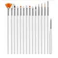 15PCS Brush White
