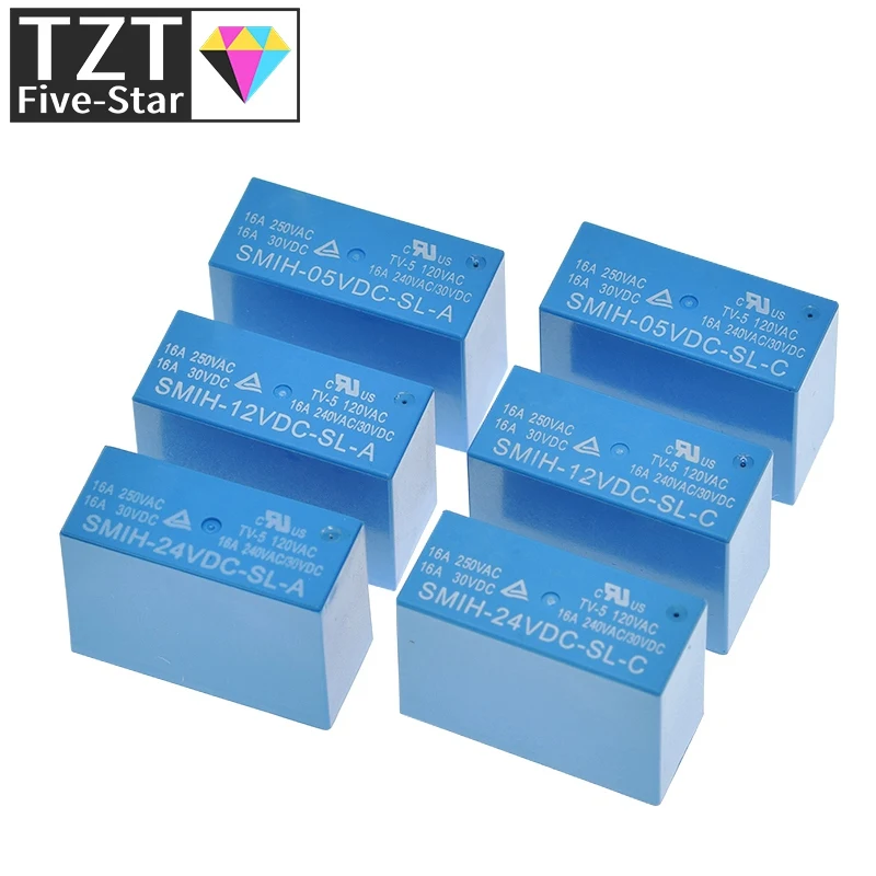 1/3PCS SMIH-05V 12V 24VDC-SL-A -SL-C 6-pin/8-pin Relais 250V 16A SMIH-05VDC-SL-A SMIH-12VDC-SL-A SMIH-24VDC-SL-A SMIH-05VDC-SL-C – Detail 7