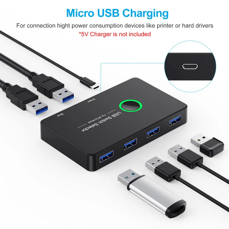 KVM ġ HDMI 2 Ʈ ڽ USB  HDMI ȣȯ ġ 2 ǻ  Ű 콺 , USB Swltch й