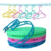 Portable Anti-skid Windproof Clothesline Fence-type Windproof Clothesline Clothesline Quilt Airing Rope Outdoor Travel Household 1
