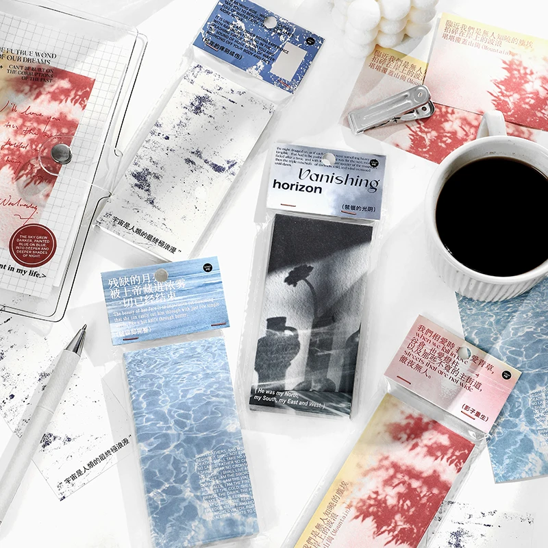 

Dimi 80Sheets Retro Note Paper Shadow Filter Time Writable Paper Memo Pad Deco Phone Bullet Journaling Creative Vintage Note Pad