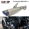 For Kawasaki Z900 Z 900 Slip-on Exhaust 2017 2018 2019 2020 2021 2022 Titanium Motorcycle Exhaust Esacape Moto Silencer Muffler