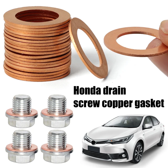 20-Pack Copper Oil Drain Plug Gaskets - 14mm Size Fits Mercedes & Many Other Vehicles
