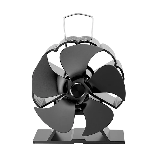 5 Blade Heat Powered Mini Stove Fan Small Fireplace Fan Log Wood Burner Eco- fan Quiet