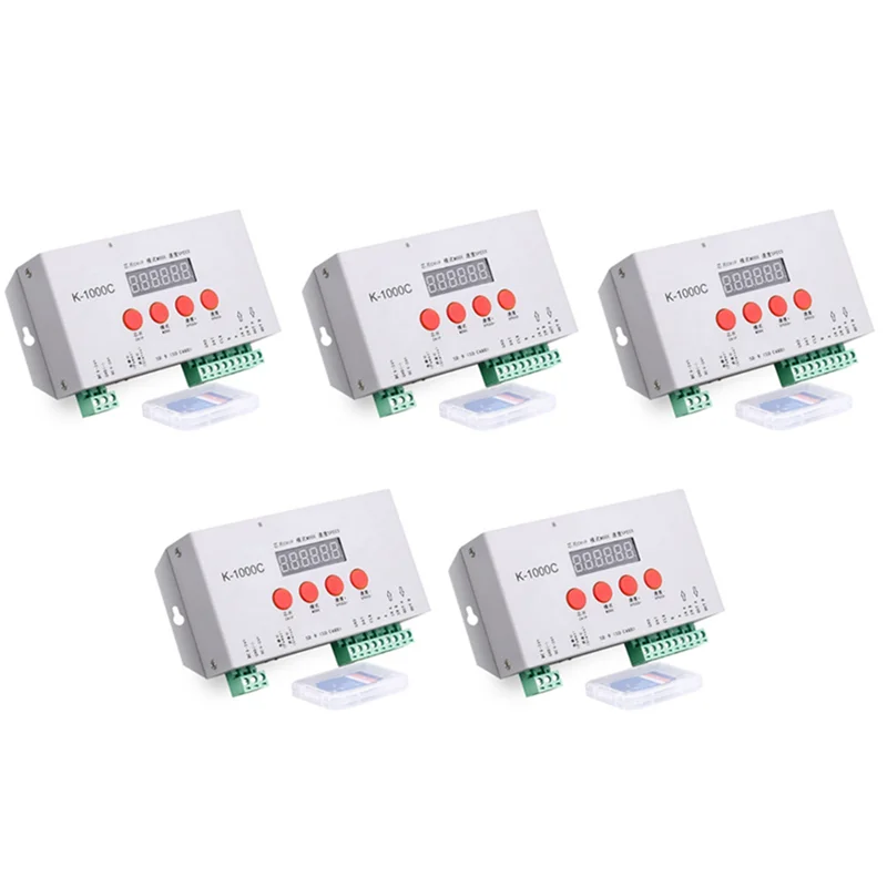 

5X K-1000C Controller K1000C WS2812B WS2811 APA102 T1000S WS2813 LED 2048 Pixel Program Controller DC5-24V